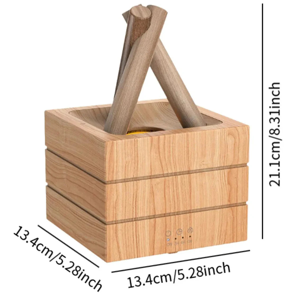 Campfire Flame Fire Diffuser Multicolor Night Lamp Wood