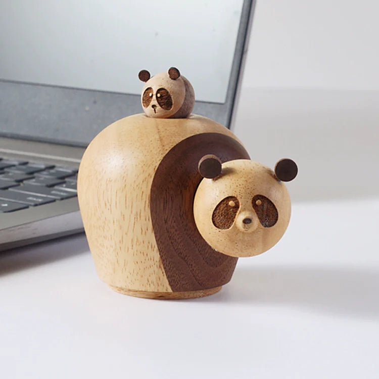 Wooden Panda Aroma Ornament