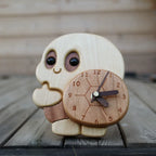 Wood Turtle Clock Ornament