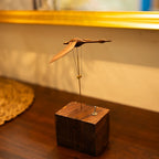 Handcrafted Wooden Mechanical Swan