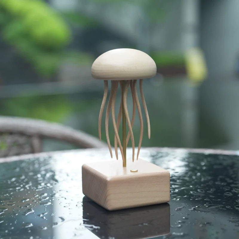 Handcrafted Wooden Jellyfish Automaton