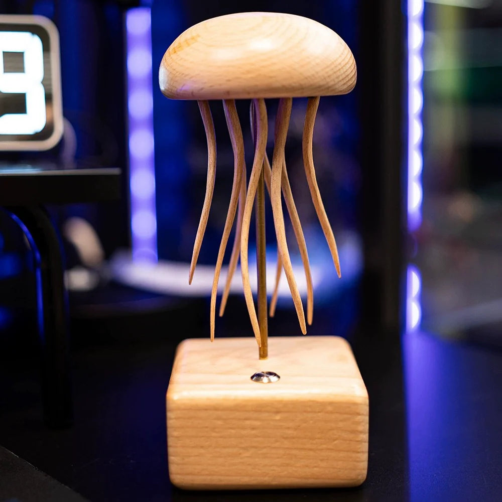 Handcrafted Wooden Jellyfish Automaton