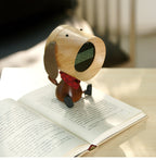 Astronaut Robot Alarm Clock - Engravable Wooden Desk Clock