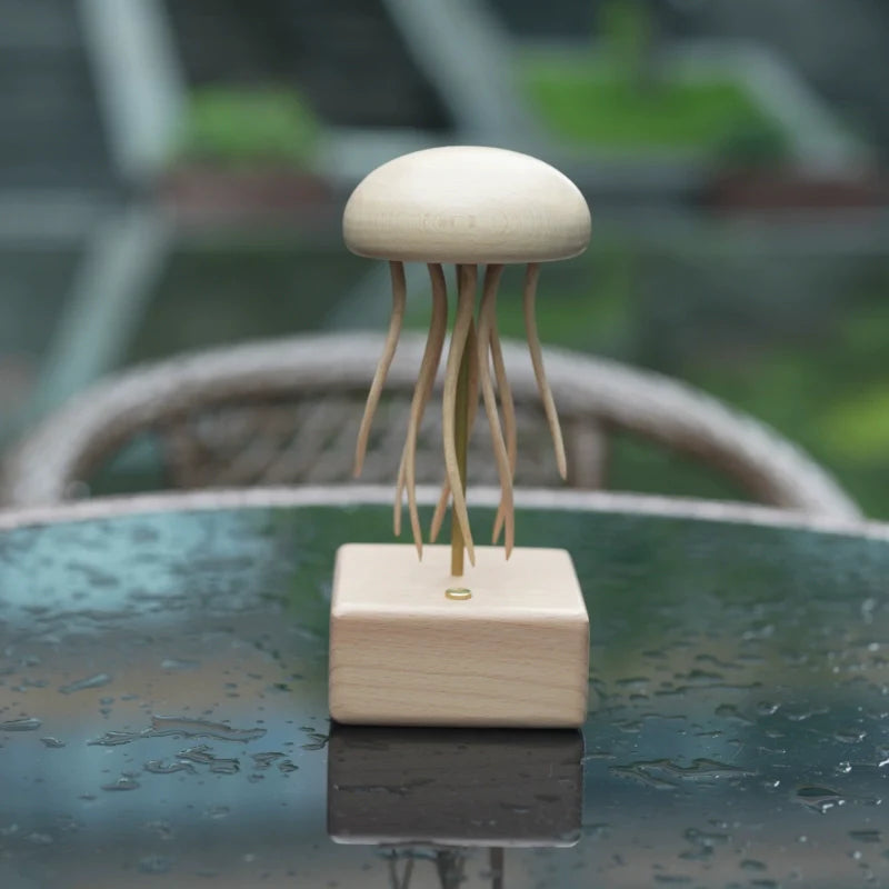 Handcrafted Wooden Jellyfish Automaton