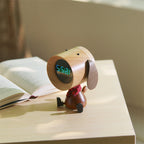 Astronaut Robot Alarm Clock - Engravable Wooden Desk Clock