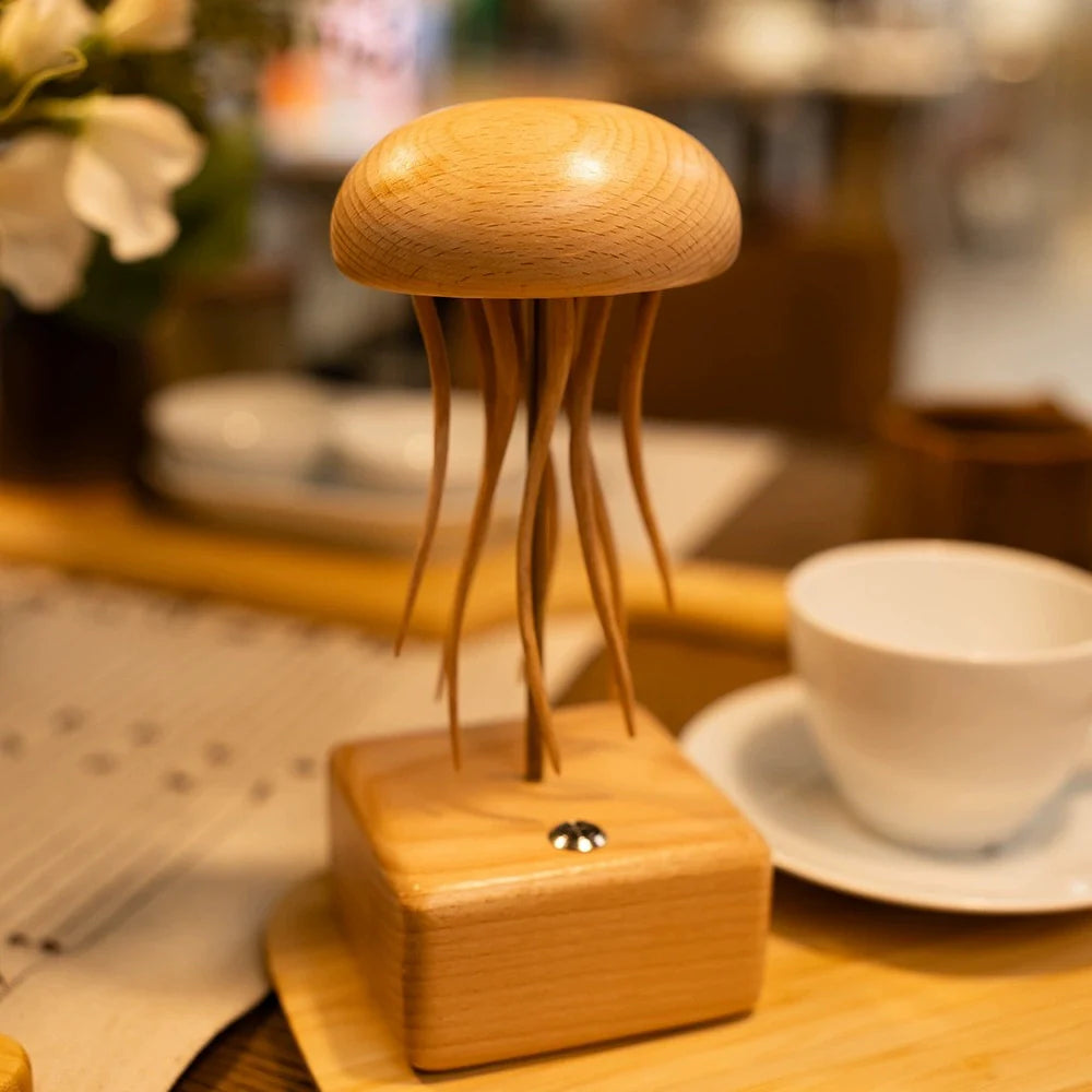 Handcrafted Wooden Jellyfish Automaton