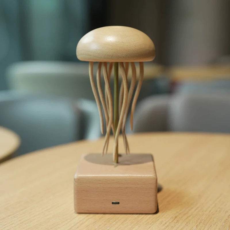 Handcrafted Wooden Jellyfish Automaton