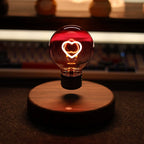Magnetic Levitation Love Heart Lamp Creativity Floating Bulbs