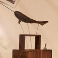 Wood Whale ornament Wooden Automaton